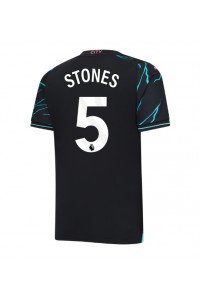 Manchester City John Stones #5 Jalkapallovaatteet Kolmaspaita 2023-24 Lyhythihainen